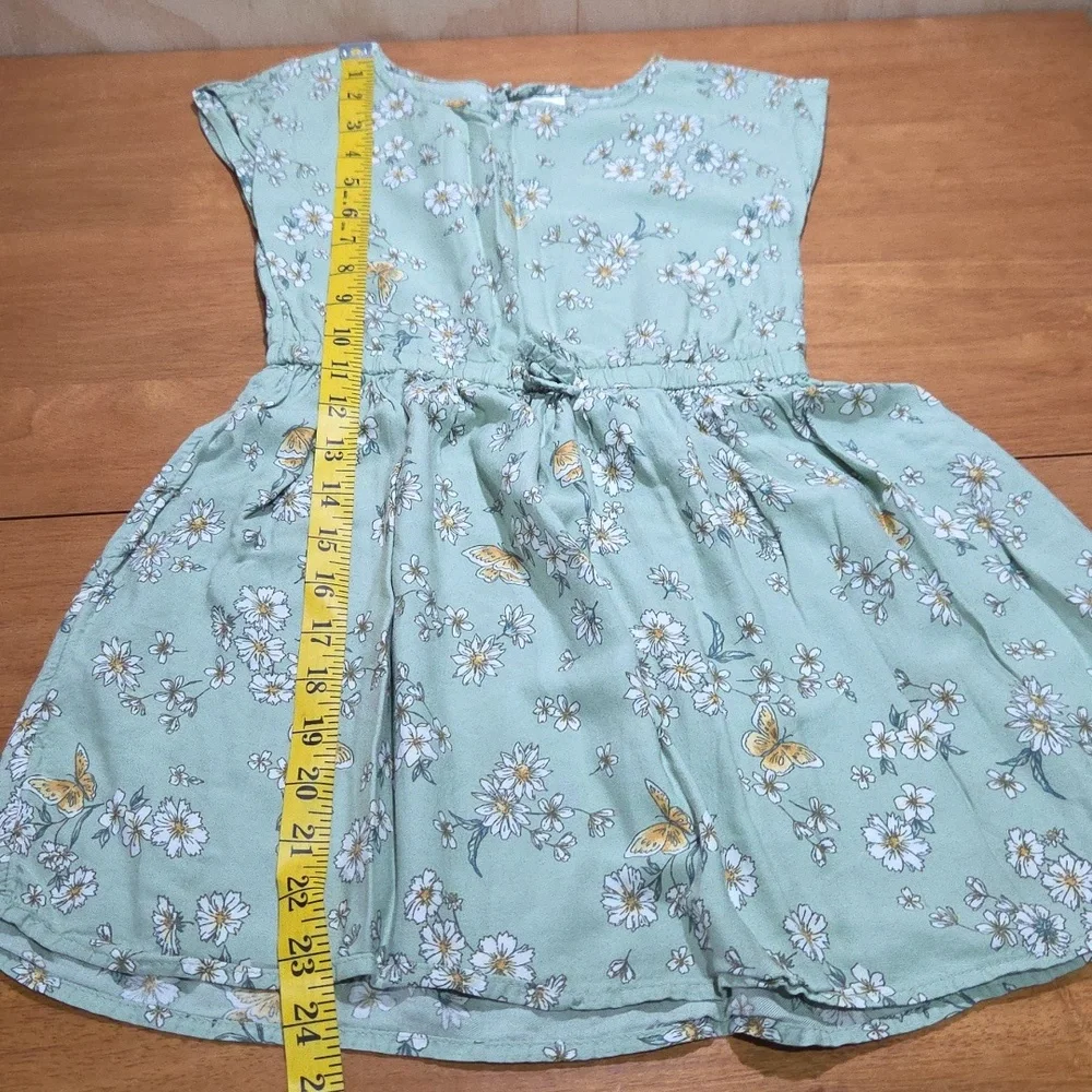 OshKosh B'gosh Green Floral Kids Dress Size 6/6X‎